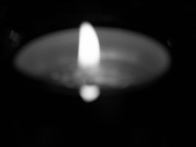 candle light black and white